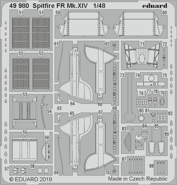Detailset Spitfire FR MkXIV (Airfix)  E49-980