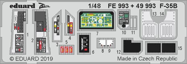 Detailset F35B Lightning II Interior (Kitty Hawk)  E49-993