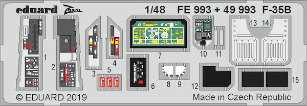Detailset F35B Lightning II Interior (Kitty Hawk) E49-993