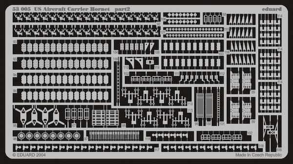Detailset US Aircraft Carrier Hornet (Trumpeter)  E53-005