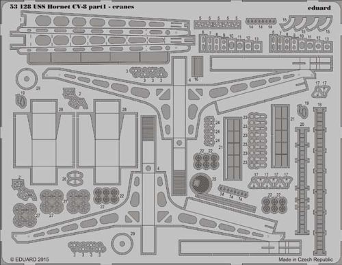 Detailset USS Hornet CV8 Part 1 - cranes (Merit)  E53-128