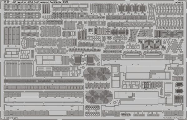 Detailset USS Iwo Jima LHD-7 Part 1 assault craft units (Merit/Trumpeter)  E53-181