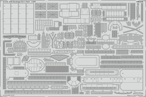 Detailset CV3 USS Saratoga pt1 (Trumpeter)  E53-216