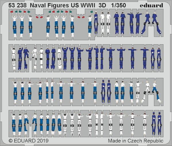 Detailset Aircraft carrier figures USN WWII  E53-238