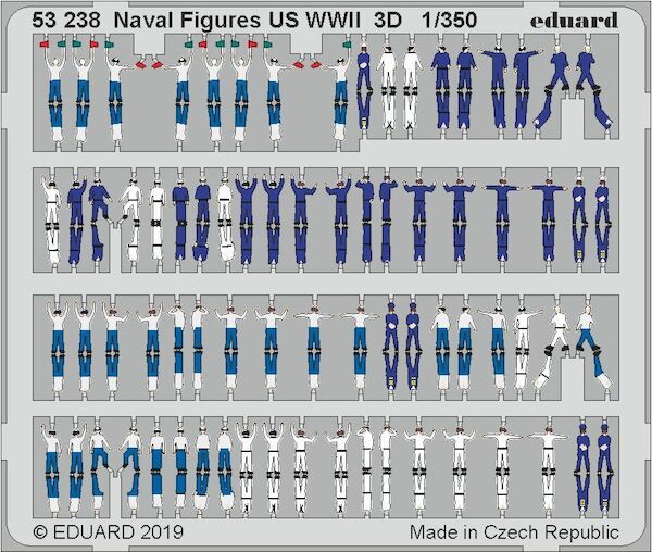 Detailset Aircraft carrier figures USN WWII E53-238