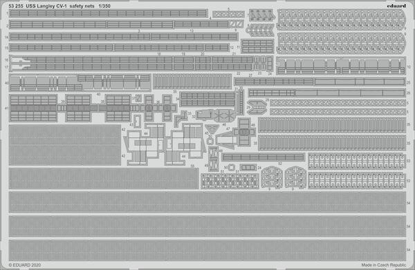 USS Langley CV1 Safety Nets (Trumpeter)  E53-255