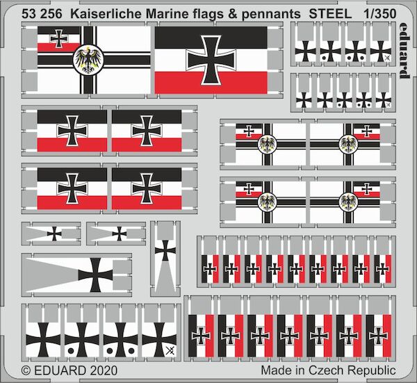 Kaiserliche Marine flags and Pennants (Steel) E53-256