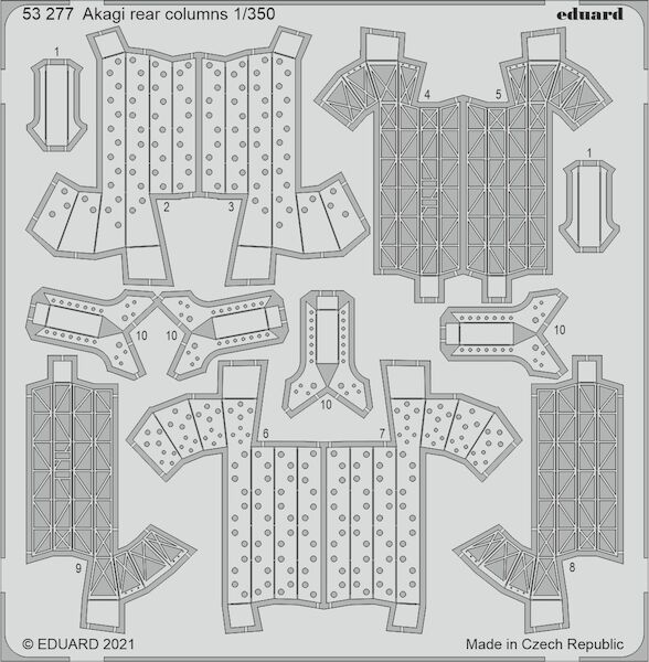 Detailset Akagi rear Columns (Hasegawa)  E53-277