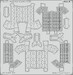 Detailset Akagi rear Columns (Hasegawa) E53-277