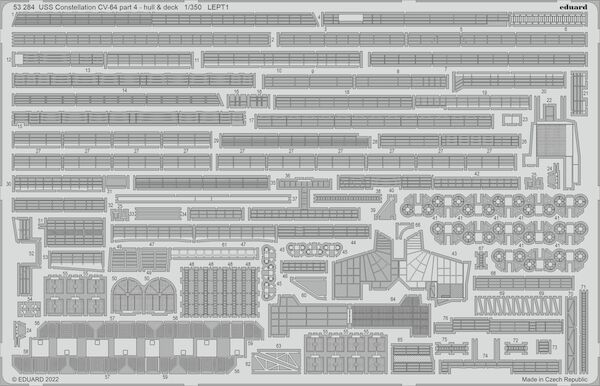 Detailset USS Constellation CV64 Part 4 - Hull and deck details (Trumpeter)  E53-284