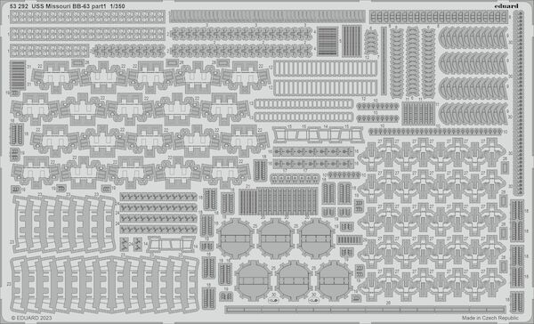 Detailset USS Missouri BB63 (Hobby Boss) E53-292