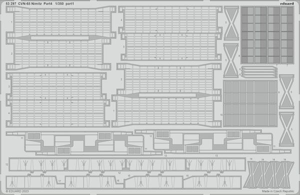 Detailset USS Nimitz CVN68 Part 3 (Trumpeter) Elevators E53-297