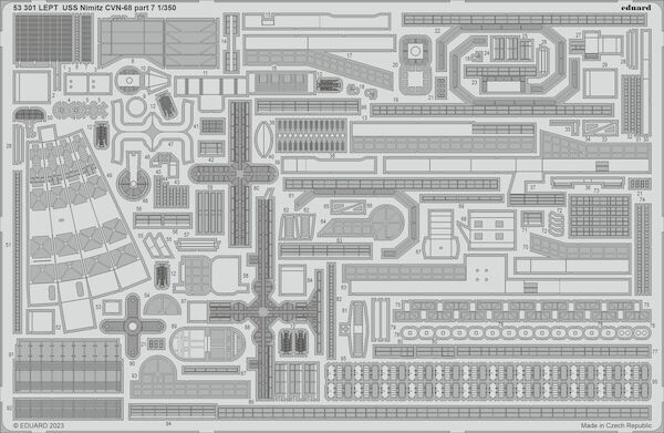 Detailset USS Nimitz CVN68 Part 7 Railings & Radar (Trumpeter) E53-301