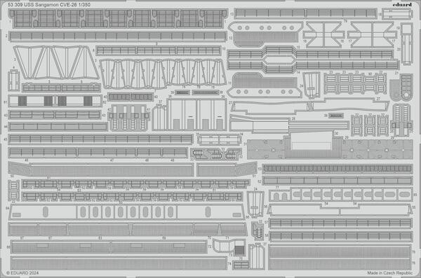 Detailset USS Sangamon CVE26 (Trumpeter) E53-309
