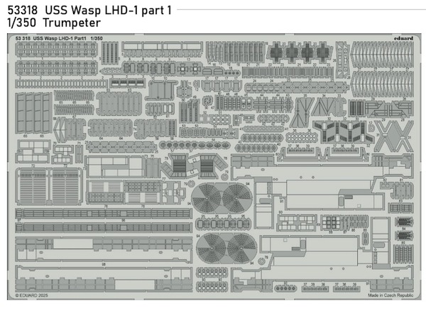 Detailset USS Wasp LHD-1 Part 1 (Trumpeter) E53-318