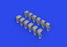 Spiftire MKIXc Fishtail Exhausts (Airfix)  e624003
