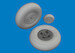 Spiftire MKVIII wheels 4 spoke (Airfix)  e624006