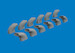 Messerschmitt Bf109G-5/6  Exhaust Stacks (Airfix)  e624011