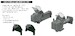 Messerschmitt Bf109G-5/6  Gun Sights (2x) (Airfix) e624014