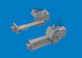 Messerschmitt Bf109G-5/6  Gun Sights (2x) (Airfix)  e624014