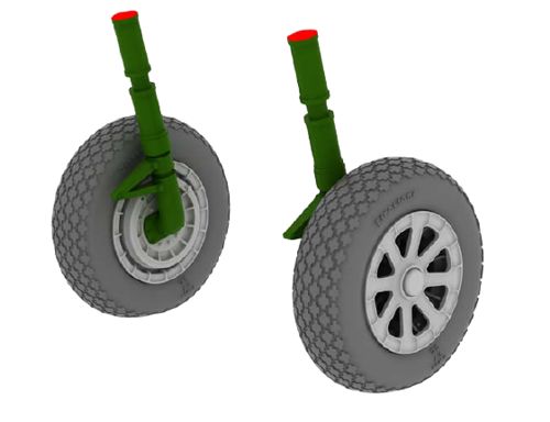 Vought F4U-1 Corsair Wheels (Tamiya)  e632-019