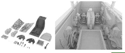 Messerschmitt BF109G-6 Cockpit set (Revell) e632-022