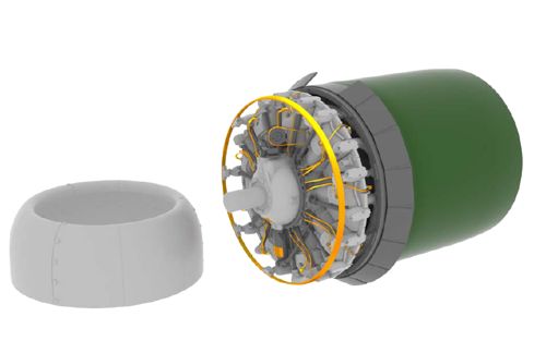 Boeing B17 Engine No 3 (HK Models) e632-029