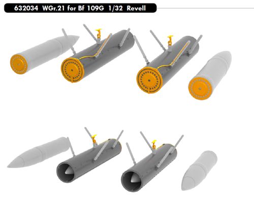 WGr.21 for Messerschmitt BF109G (Revell)  e632-034