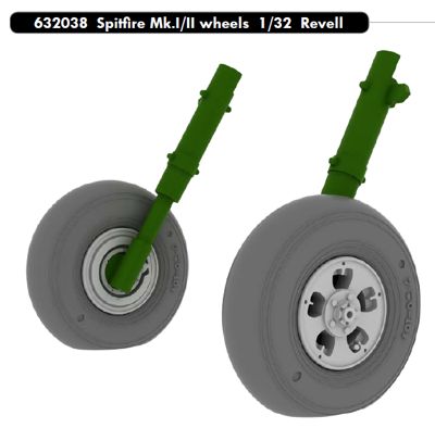 Spitfire MKI/II Wheels (Revell)  e632-038