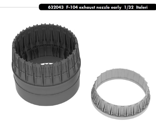 F104 Starfighter Exhaust nozzle (early) (Italeri)  E632-043