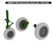 F104 Starfighter Undercarriage Wheels (early (Italeri) E632045