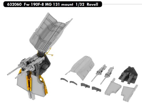 Focke Wulf FW190F-8 MG131 Mount (Revell)  E632060