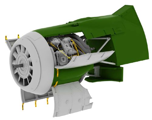 Focke Wulf Fw190F-8 engine (Revell) E632063