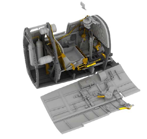 Spitfire MKII Cockpit set (Revell) E632064