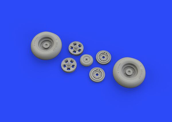 Spitfire MKIX Wheels 5 spoke smooth tyre (Tamiya)  E632127