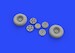 Spitfire MKIX Wheels 5 spoke smooth tyre (Tamiya) E632127