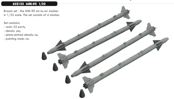 AIM-9X Sidewinder (4x)  E632153