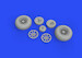 Curtiss P40E Warhawk Wheels (Trumpeter) E632160