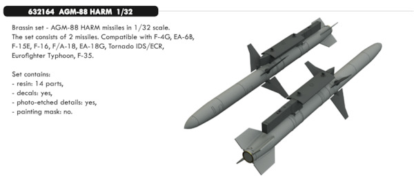 AGM88 Harm Missiles (2x)  E632164