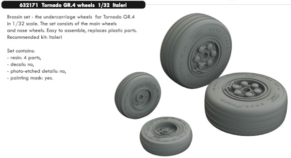 Tornado Gr4 wheels (Italeri) E632171