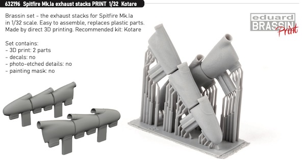 Spitfire MK1aExhaust stacks (Kotare)  E632196