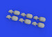 WWII USAAF oxygen tanks A4 (6x)  E632199