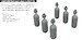 WWII USAAF oxygen tanks A6 (6x) E632200