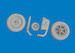 Messerschmitt BF109E Wheels (Eduard)  E632202