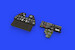 Curtiss P40E Warhawk Löök Instrument Panel and seatbelts (Hasegawa) E634013