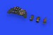 Messerschmitt Me262A  Löök Instrument Panel and seatbelts (Revell) E634015