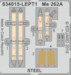 Messerschmitt Me262A  Lk Instrument Panel and seatbelts (Revell)  E634015