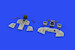 Tornado GR4 Löök Instrument Panel and seatbelts, (Revell) E634024