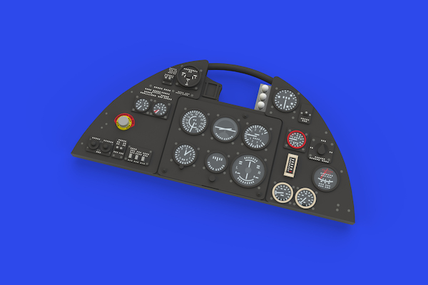 Hawker Hurricane MKIIb Lk Instrument Panel and seatbelts (Revell)  E634033