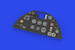 Hawker Hurricane MKIIb Löök Instrument Panel and seatbelts (Revell) E634033